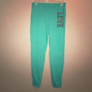 Teal sweatpants